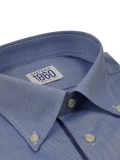 camicia azzurra Torino sartoria 1860