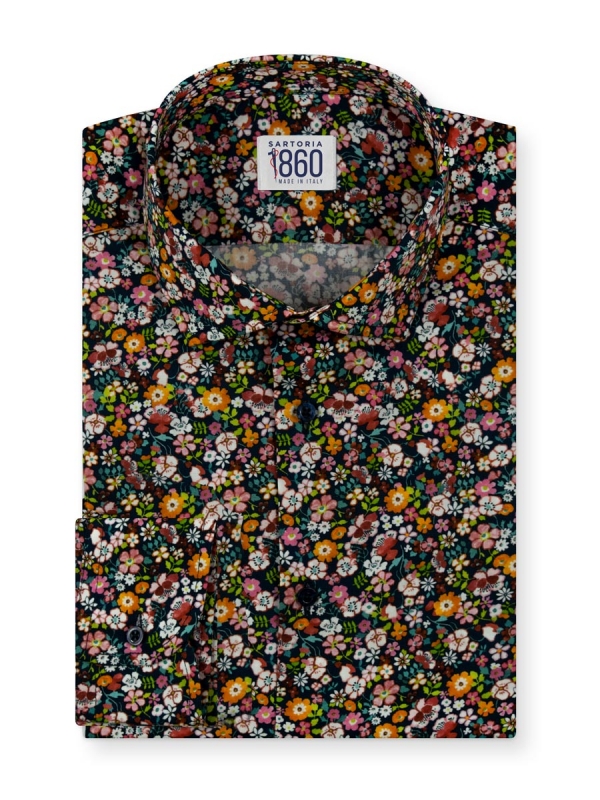 Camicia floreale Procida sartoria 1860