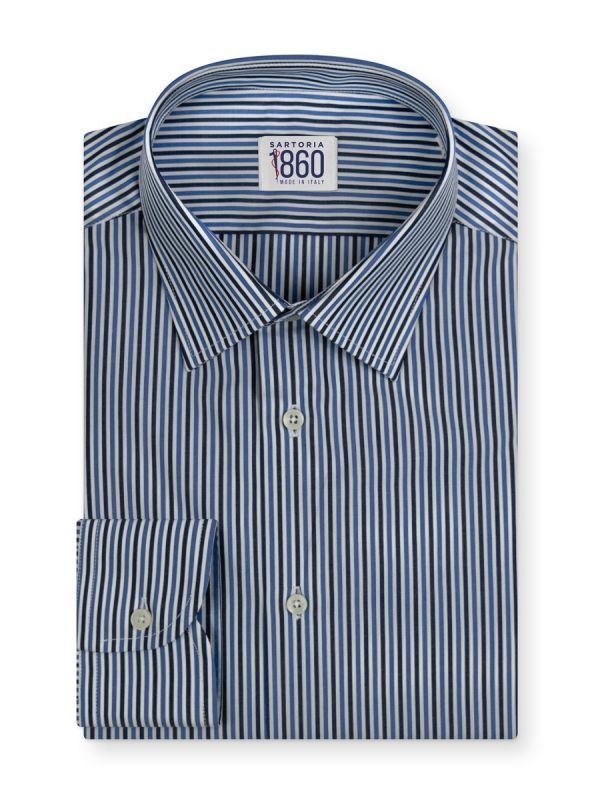 camicia a righe Ferrara sartoria 1860