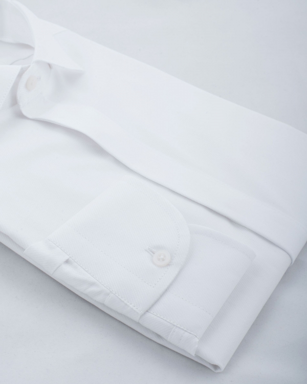 Camicia Agropoli - 100% cotone, diagonale bianco