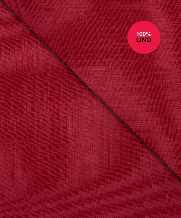Camicia Trapani - 100% lino bordeaux