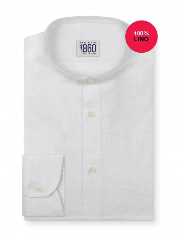 Camicia Siracusa - 100% lino bianco