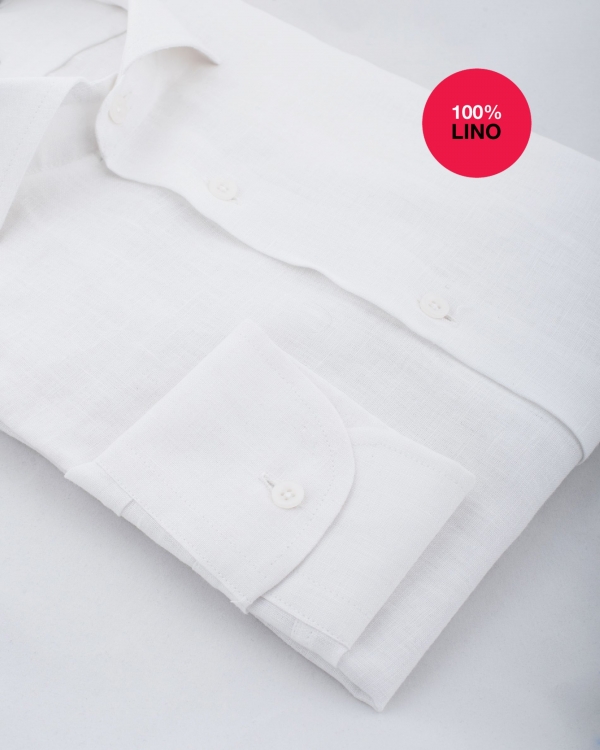 Camicia Amalfi - 100% lino bianco