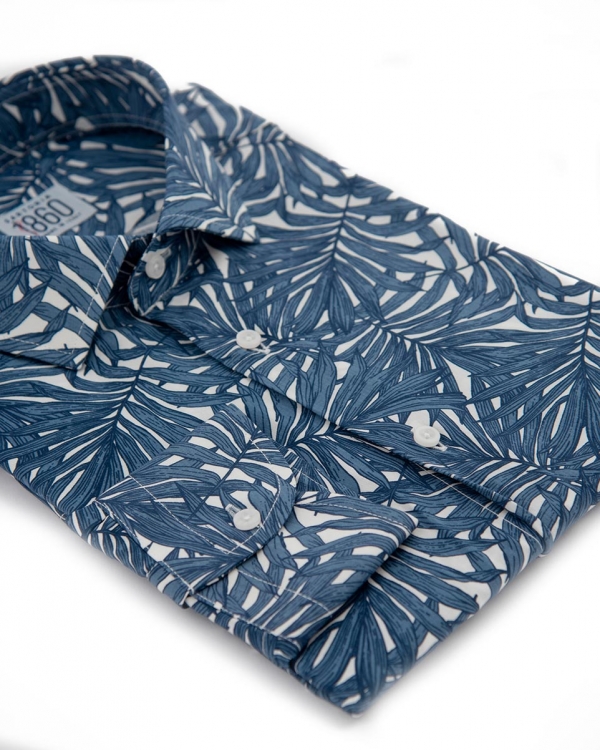 Camicia Manfredonia – 100% viscosa, stampa flora