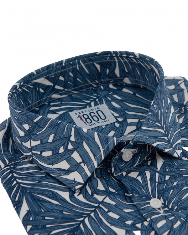 Camicia Manfredonia – 100% viscosa, stampa flora