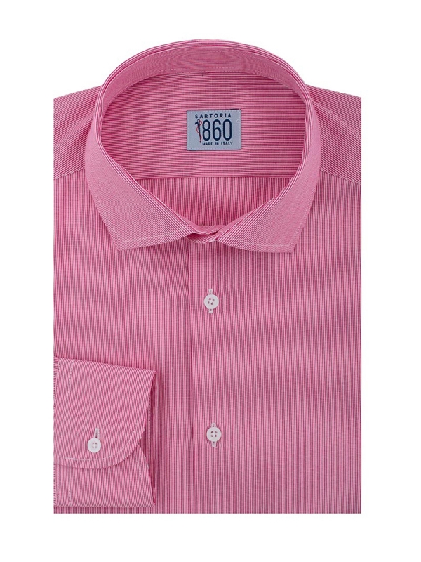 Camicia Stromboli - popeline 100% cotone, fantasia rigata 
