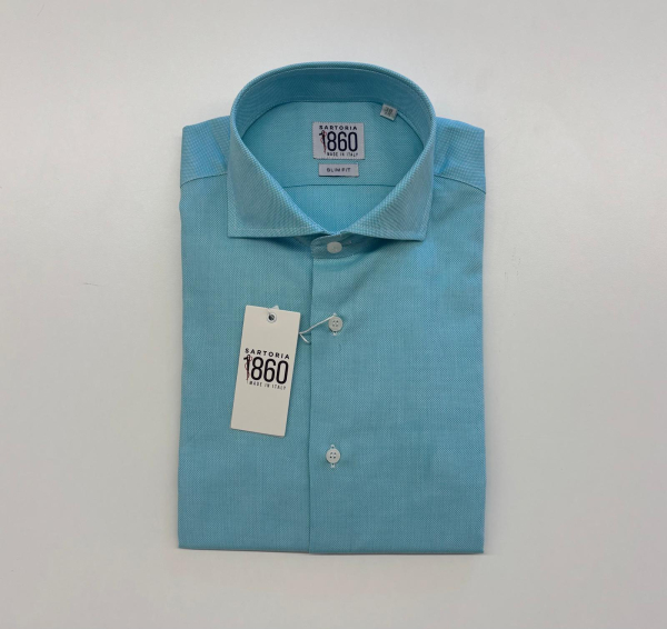 Camicia Elba, taglia 38 slim, 100% cotone