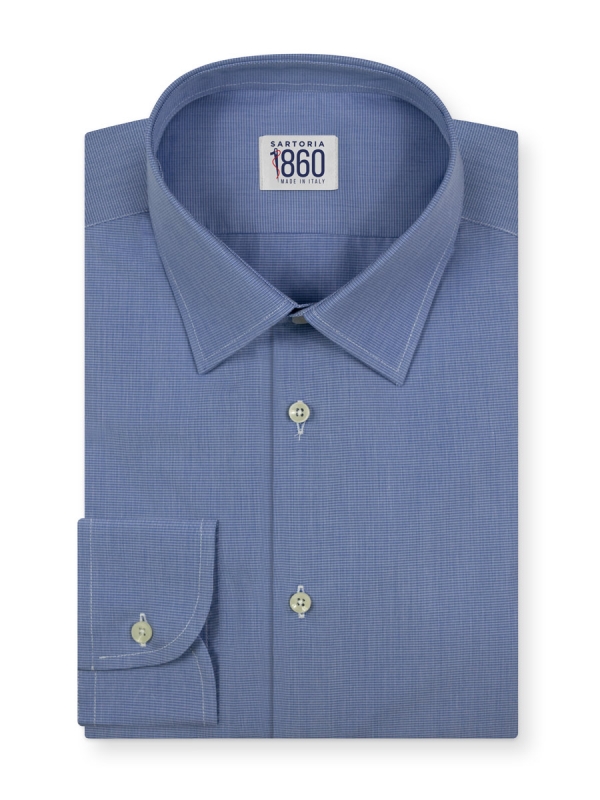 camicia Gorizia azzurra sartoria 1860