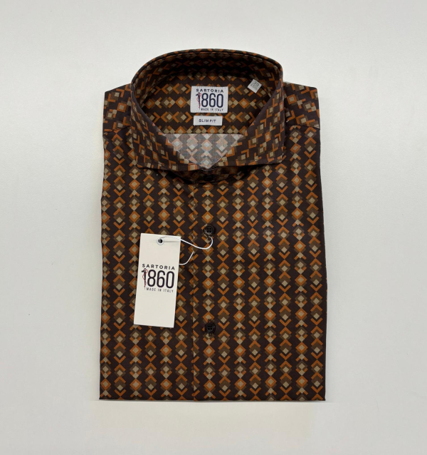 Camicia Leuca, taglia 39 slim, 100% cotone