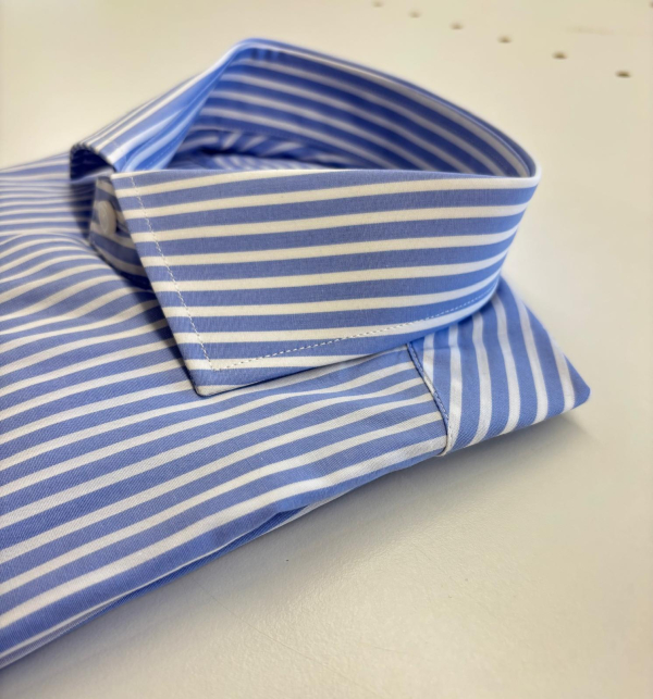 Camicia Reggio Emilia, taglia 40 slim, 100% cotone 