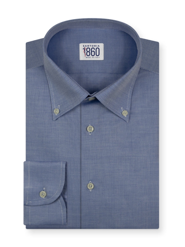 camicia azzurra Torino sartoria 1860